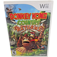 Donkey Kong Country Returns Nintendo Wii 2010 w/ Manual Tested Working
