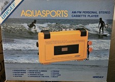 Unisef Aquasports AM/FM Stereo-Kassettenspieler Modell AF-46 - NOS - Ovp. - RAR