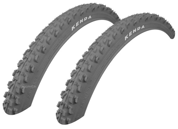 2X Kenda MTB Reifen K-829 26 X 1.95 50-559 Offroad Tire Grau Fahrrad Mantel-image