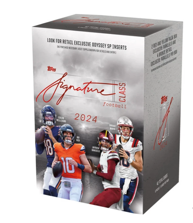 🔥 Topps 2024 Signature Class Football Blaster 5 Box–42 Cards SAMEDAY SHIP!🔥 - Image 2 of 2