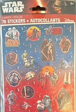 Disney Star Wars Sticker Pack Multicolor 4 Sheets 76 Stickers