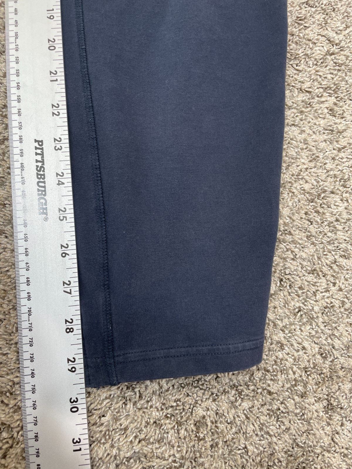 Mack Weldon Pants For Daily Wear Mens Large Navy Stretch Drawstring Casual HOLE!