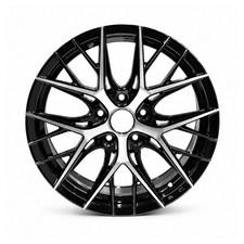 One 20 Inch Black Alloy Wheel Rim 20x8.5 5x114.3 5lug 38et 73.1cb Direct Fit Mq