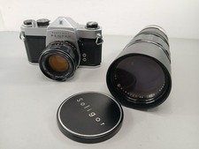 Honeywell Pentax SP500 SLR 35mm Film Camera Super-Takumar 55mm /Soligor 75/260mm