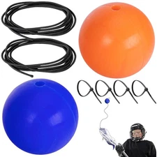 Lacrosse Training Ball with Ropes Cable Ties Rebounder for Youth Sticks