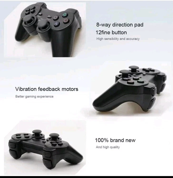 N. 2 (DUE) Controller Wireless per PS2 per Sony PlayStation 2 con vibrazione - Immagine 4 di 4