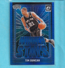 2024-25 Donruss Optic Winner Stays TIM DUNCAN Hyper Blue Prizm  /175 San