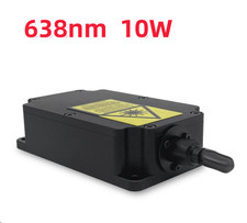 638nm 10W MultiMode Fiber Coupled Lasers with TEC , Fiber Core Diameter 400μm