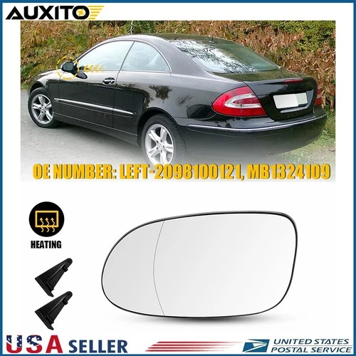 LH Mirror Glass Heated with Power Adjust for Mercedes-Benz CLK320 CLK350 CLK430