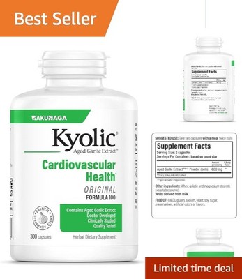 Aged Garlic Extract 300 Capsules - Ultimate Cardiovascular Support
