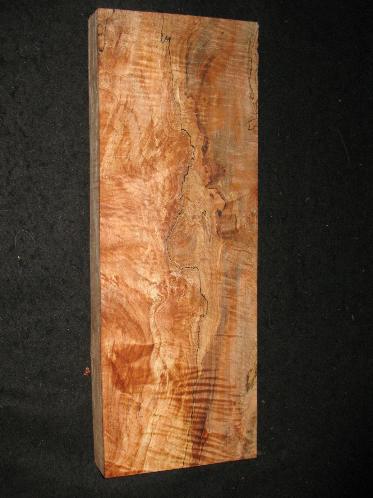 Spalted Maple Burl Block Carving Craft Art Knife Call 21