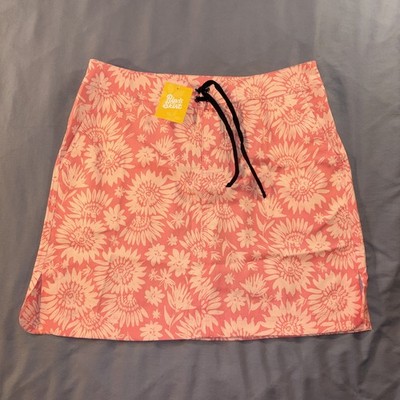 New! RipSkirt Hawaii Sport Skirt Coral Floral Lightweight Quick Dry Size L Beach