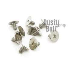 M2.5 x 4mm, Phillips Flat Wafer Wide Head Screws, Steel, Laptop
