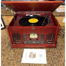 Electro Brand Nostalgia Multi Function Player Record CD AM/FM Radio - Tested