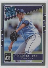 2017 Panini Donruss Optic Rated Rookies Black Prizm 12/25 Jose De Leon #39 0c6