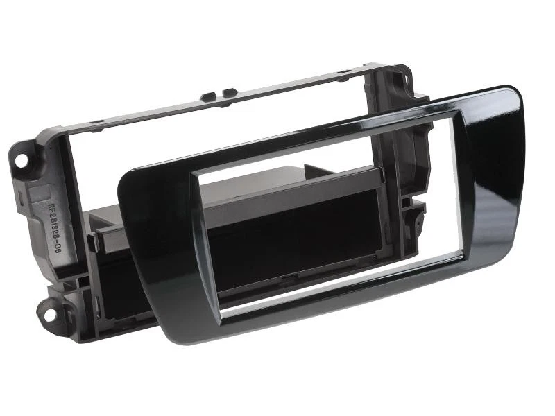 Support autoradio compatible avec Seat Ibiza 6J Noir brillant 1sin avec vide-poc - Photo 1/1