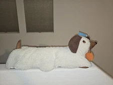 Dachshund Sheet Dog Halloween Decorative Ghost Pillow Pumpkin 24" NWT