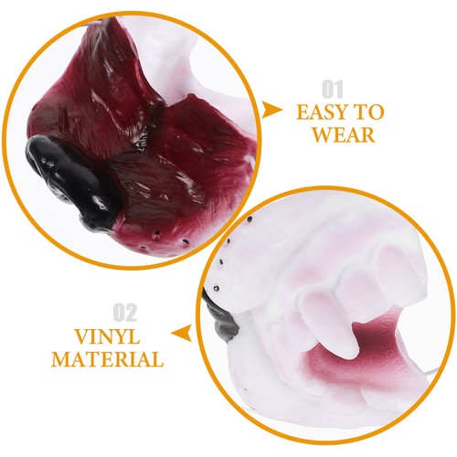 Finto cosplay animale naso cartone animato lupo cane naso accessori cosplay portatile - Foto 11 di 12