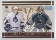 2003-04 Pacific Crown Royale Global Conquest Nik Antropov Evgeni Nabokov #5 0j5