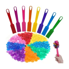8 PCS Magnetic Bingo Wand and Chips Set - Includes 400 Colorful Bin... Fast Ship