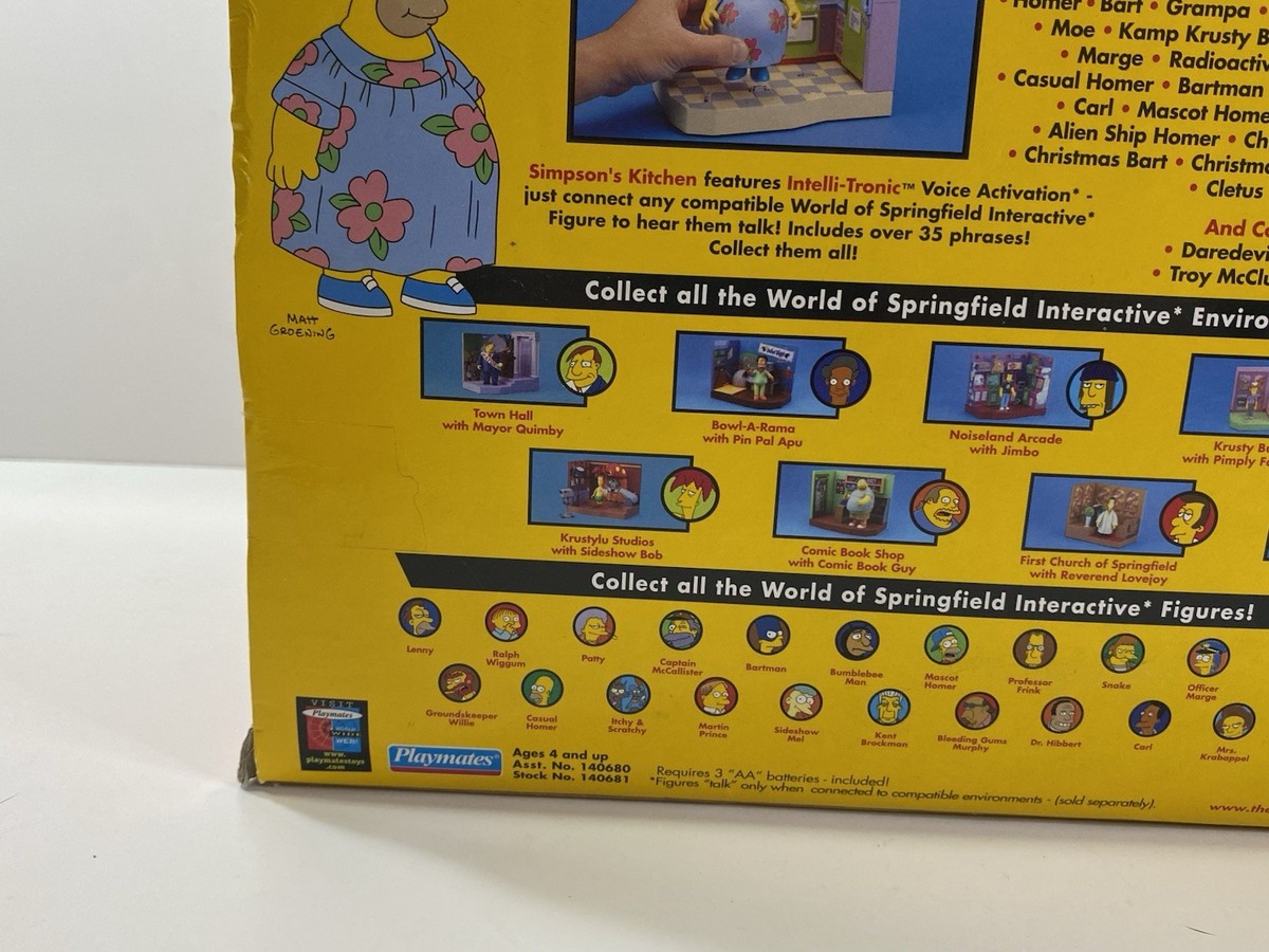 Playmates Toys Simpsons Kitchen Interactive Environment