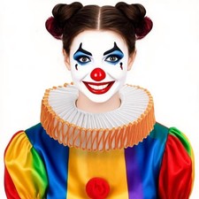 Halloween Circus Clown Collar Party Supplies for Stage Performance Festival