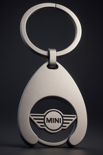 Mini Schl&uuml;sselanh&auml;nger Einkaufswagenchip Einkaufschip Chip BMW