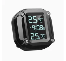  Motorcycle Tire Pressure Monitoring System USB Charging Wireless TPMS