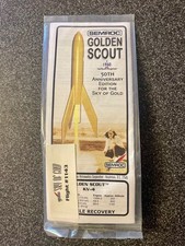 SEMROC flying model rocket- Vintage Golden Scout