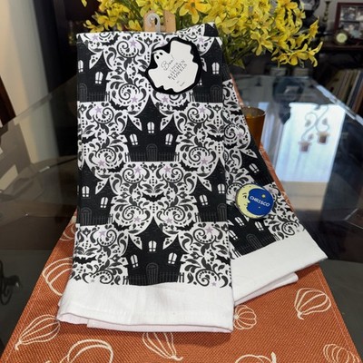 Spirit Halloween Spooky Home Haunted House Kitchen Dish Towels 18x28