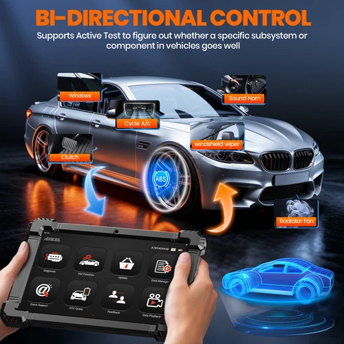 ANCEL X7 All System Bidirectional OBD2 Scanner TPMS SRS DPF Diagnostic Tool