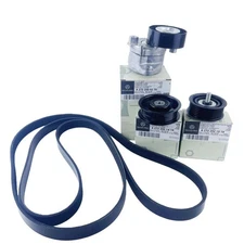 Engine Drive Belt Tensioner & Idler Pulley Serpentine Belt kit for Mercedes Benz