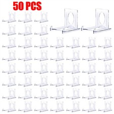 50PACK Adjustable Acrylic Stands Display Rack for Photos Crafts Desktop Storage