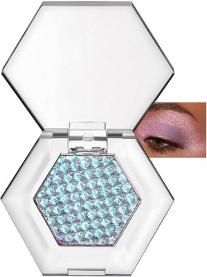 Chameleon Diamond Blue Eyeshadow, Multichrome Face Highlighter Palette,