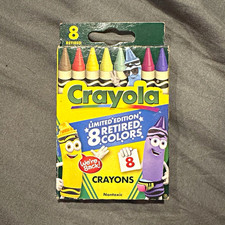 Crayola Limited Edition Retired 8-Color Crayons Pack, 8 Count, Multicolor