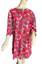 MARIA. B. Embroidered Tunic Shirt Dress Size Med Pakistani Lightweight Coverup