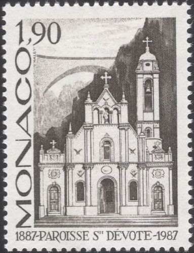 Monaco 1987 St Devote Parish Church/Building/Architecture/Heritage 1v (mc1128) - Picture 1 of 1