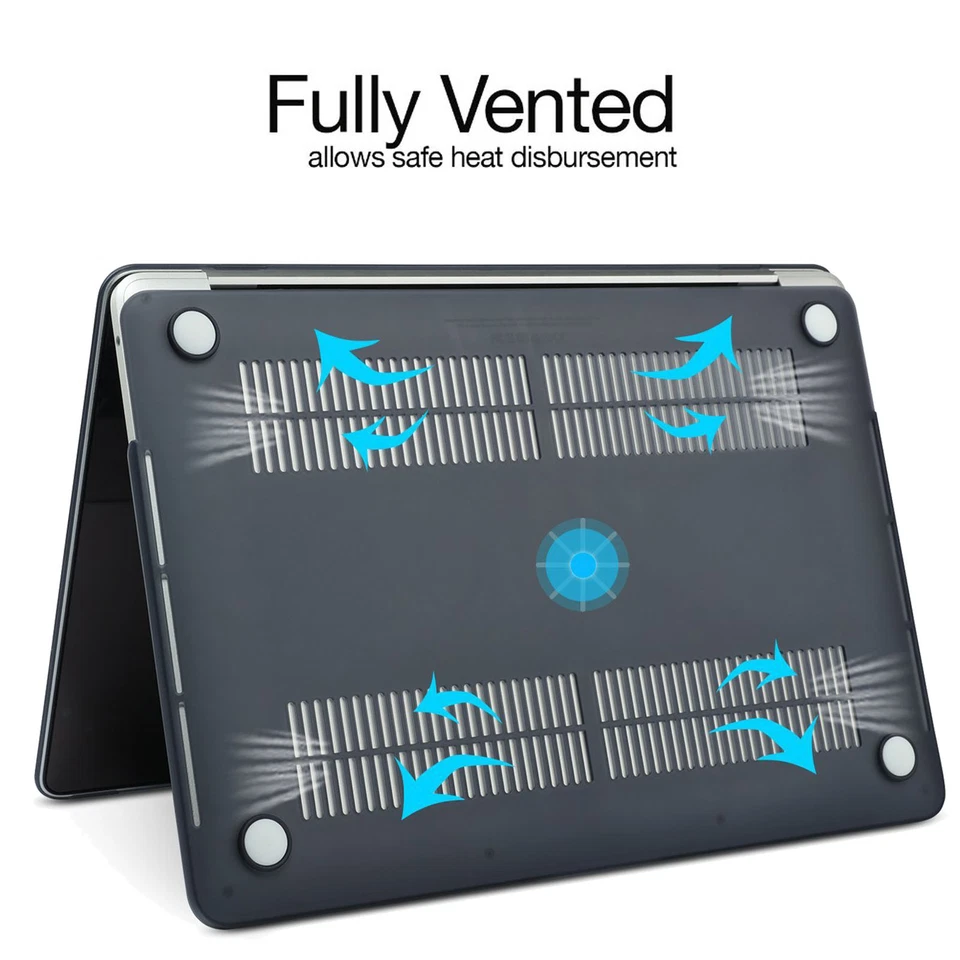 Funda rígida suave al tacto teclado cubierta película de pantalla para Macbook Pro/Air 13 14 16 pulgadas Foto 4 de 4