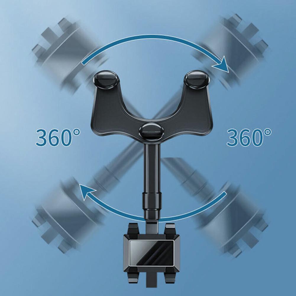 360° Rotatable Retractable Car Phone Holder Car Rearview Mirror Bracket' - Picture 13 of 16