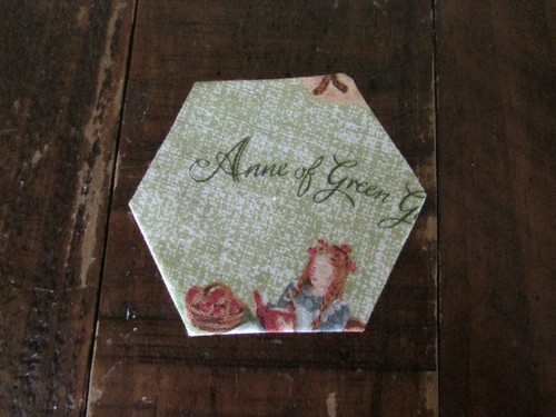 LOT OF 4 Precut/Covered Hexagon Template with Fabric, AnnieOfGreenGables, EPP - Picture 8 of 11