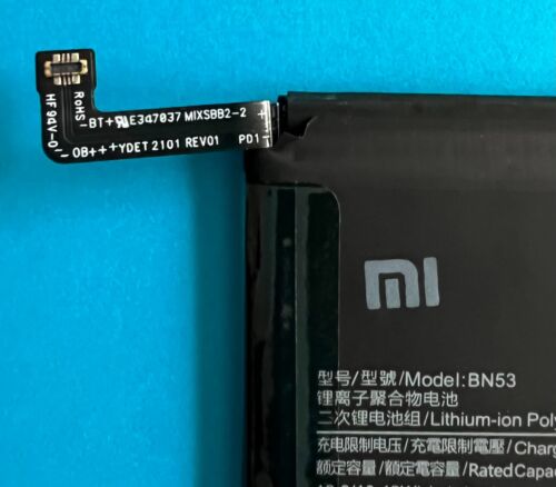 BATTERIE ORIGINE BN53 OEM XIAOMI REDMI NOTE 9 PRO MAX M2003J6B1I 5020mAh NEUVE - Imagen 4 de 10