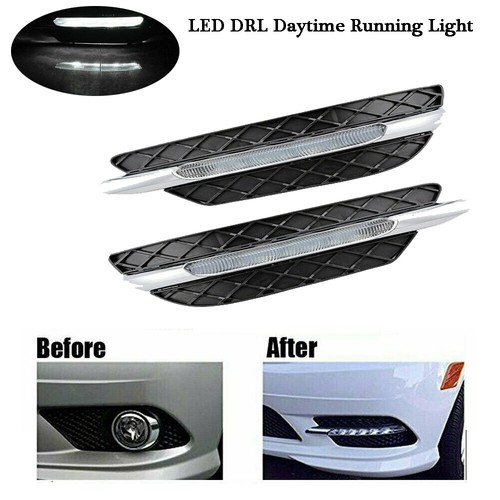 2X LED DRL Tagfahrlicht Nebelscheinwerfer Für Mercedes Benz W204 C-Class 2011-13 - Picture 12 of 14