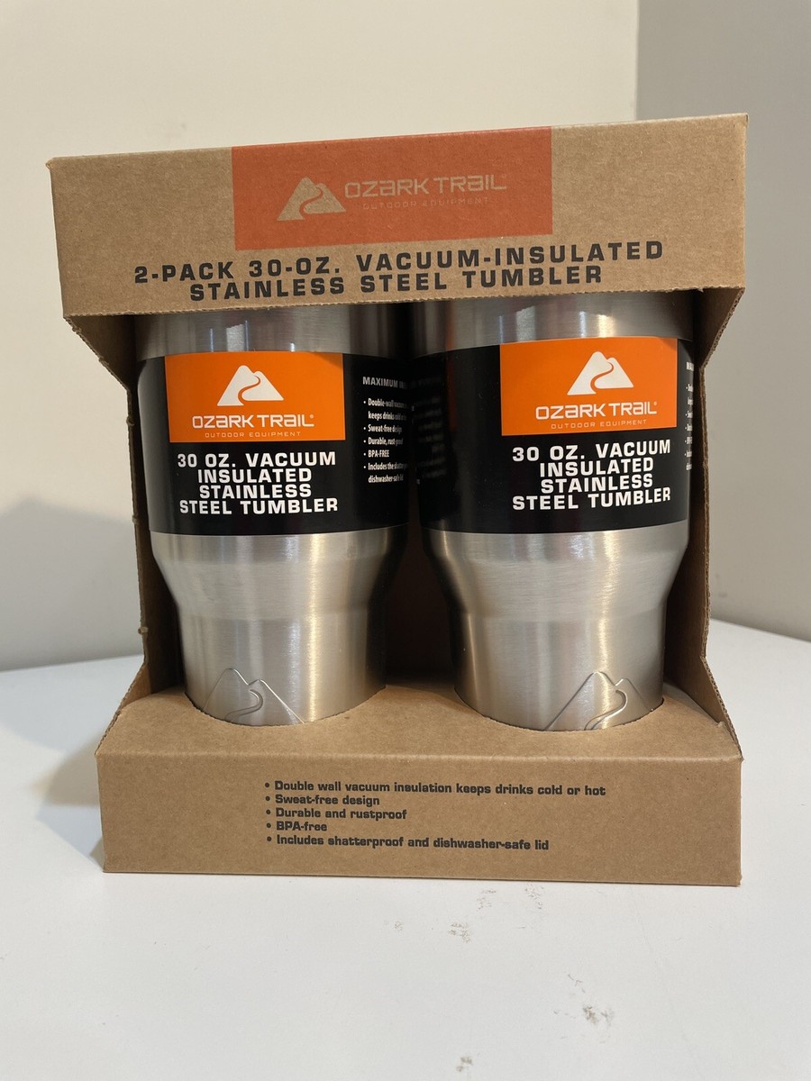 Ozark Trail Stainless Steel Tumblers Double Wall Insulated 30 oz NEW Set of  2 | eBay