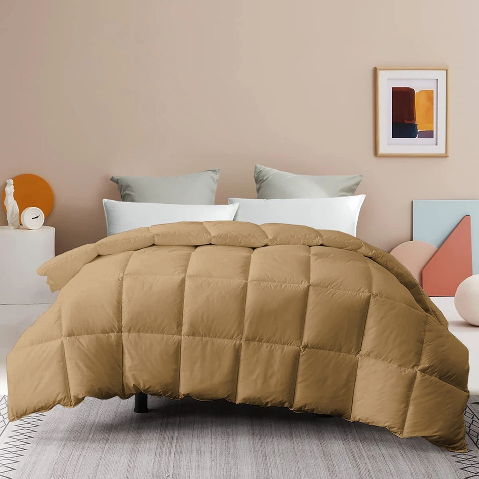 Edredón de lujo para todas las estaciones de calidad pesada tamaño king edredón inserto 100 % algodón Foto 3 de 4