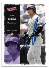 JOSE CANSECO Autographed Signed 2000 UD Victory card #97 Tampa Bay Rays COA