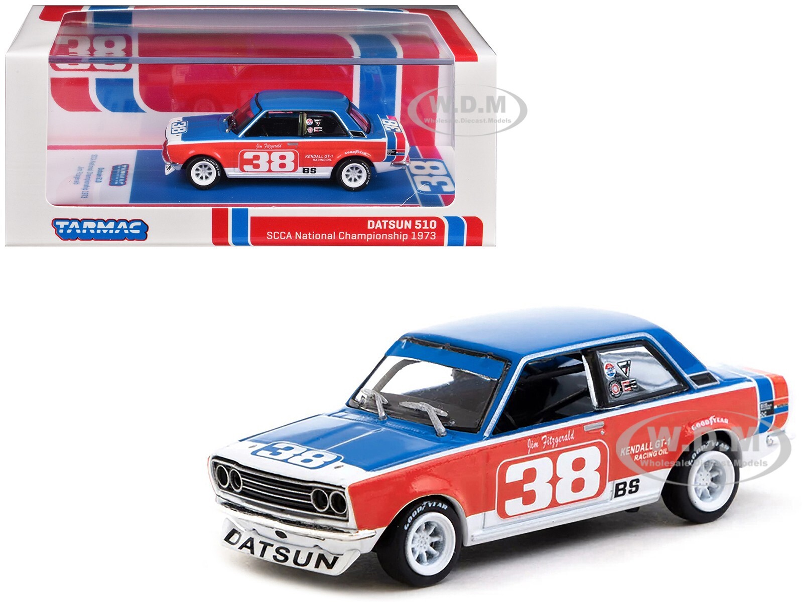 DATSUN 510 #38 SCCA CHAMPIONSHIP (1973) 1/64 BY TARMAC WORKS T64-052-73SCCA38