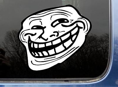 15pcs Troll Face Meme You Mad Bro Sticker Internet Rage Comic Vinyl Sticker  Car Window Trollface Water Bottle Laptop