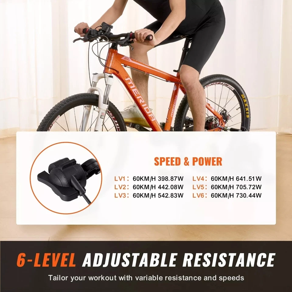 Fluid Exercise Bike Bicycle Indoor Trainer Riding Stand Resistance Stationary - Image 3 of 4