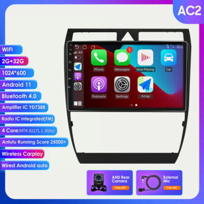 für Audi A6 C5 S6 1997-2004 2+32G DAB+ Carplay Autoradio Car Stereo GPS Nav WIFI