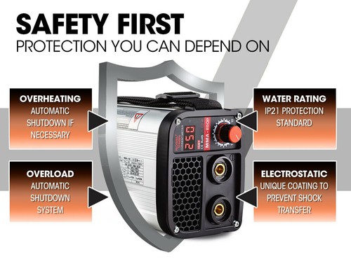 ROSSI 250 Amp Ultra-Portable Welder Stick MMA ARC DC Inverter Welding 15A Plug - Picture 10 of 12
